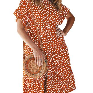 Naiste suvine tuunika-kleit, oranž (s. M)