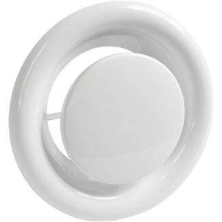 Ümmargune metallist ventilatsioonirest, valge (15cm)