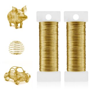 Kuldne tsingitud käsitöötraat (0.3mm x 100m)