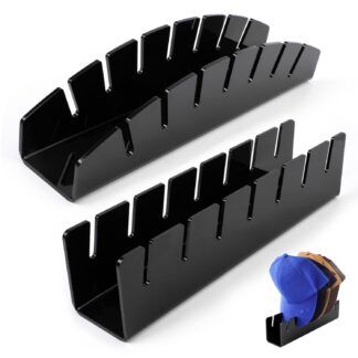 Akrüülist nokamütsihoidjad, mustad (2tk)