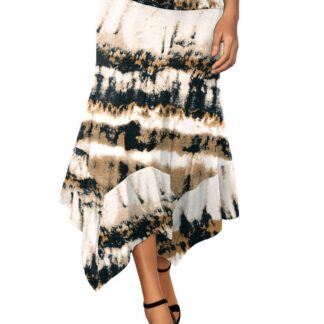 Veniva vöökohaga plisseerseelik naistele, khaki (L)