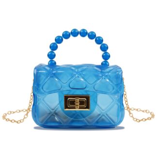 Läbipaistev tepitud õlakott tüdrukutele, lilla