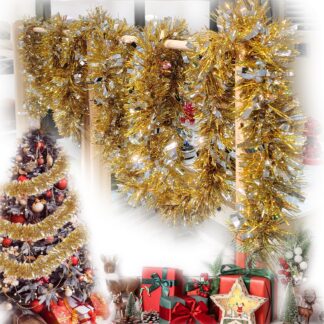 Särav jõulukard, kuldne (4tk)