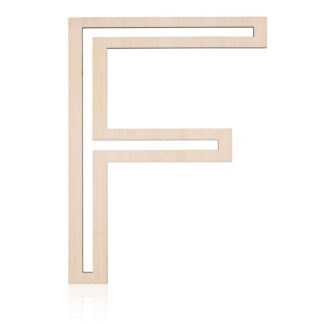 Puidust täht F käsitööks (30cm)