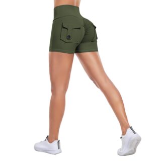 Naiste spordipüksid, oliiviroheline (S)