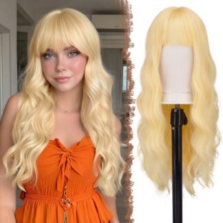 Sünteetiline parukas naistele, blond (65cm)