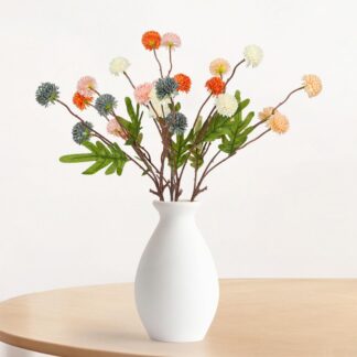 Kunstlilled, krüsanteemid, värvilised (5tk)