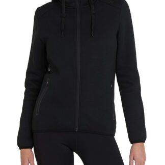 Kapuutsiga pusa naistele, lukkudega taskud, must (XS)