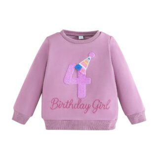 Sünnipäeva pusa tüdrukutele, lilla (s. 4-5a)