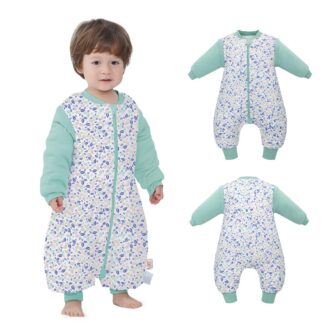 Jalgadega beebi magamiskott, roheline (6k)