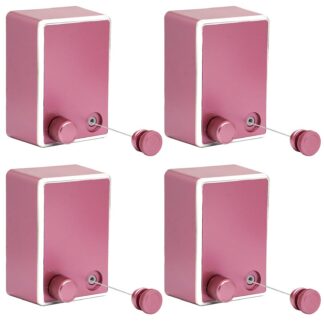 Keritav pesunöör, roosa 4tk (4.2m)