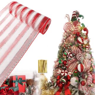 Jõulu karda-vanik, valge ja punane (26x915cm)