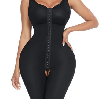 Naiste vormiv body, kõhtu salendav, reguleeritav, must (s. S)