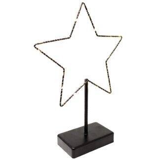 LED dekoratiivne täht-valgusti (30 LED, 24x5x34cm)