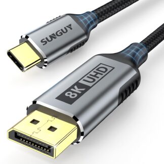 USB-C ja DisplayPort kaabel (8K, 60Hz, 200cm)