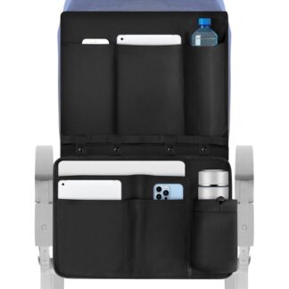 Lennuki laua kate ja hoiustamistasku, must