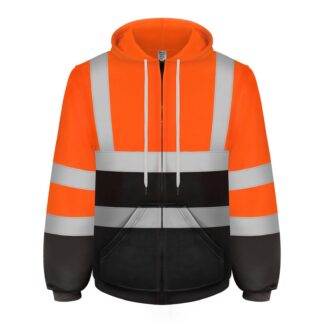 Helkuritega tööjope, oranž ja must (4XL)