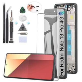 Xiaomi Redmi Note 13 Pro 4G LCD ekraan raamiga, must