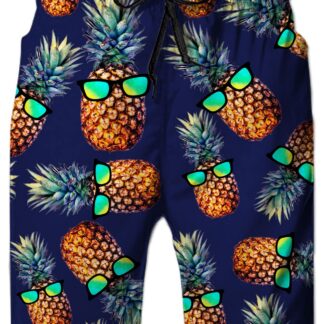Meeste ujumispüksid, ananassi muster (XXL)