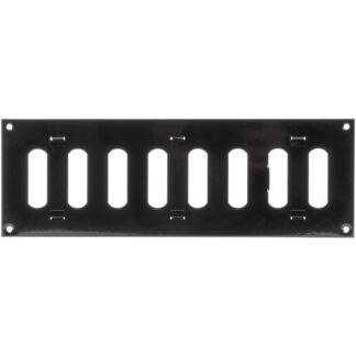 Reguleeritav ventilatsioonivõre, tsingitud terasest, must (31x10cm)