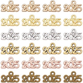 Aasta ripatsid, hõbedase sulamist, kuldset värvi (120tk, 2025)