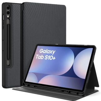 Samsung Galaxy Tab S10+, S9 FE+ / S9 Plus kaaned, must, S Peni hoidjaga (31.5cm)