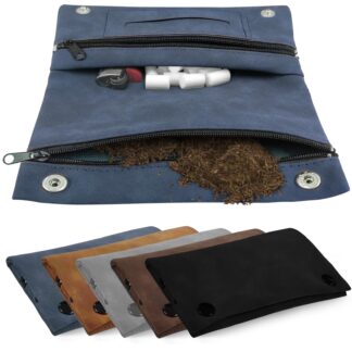 Nahast tubakakott, pruun (30g)