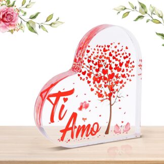 Akrüülist südamekujuline dekoratsioon, läbipaistev