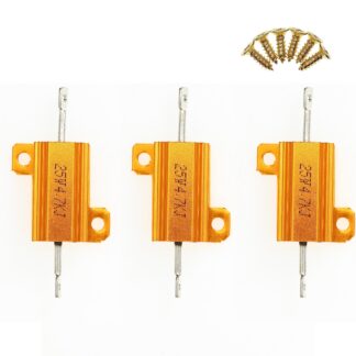 Traattakisti alumiiniumkorpusega, hõbedane (3tk, 25W, 4.7kΩ)