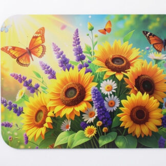 Päevalilledega lauamatt 1 tk, 40x30 cm