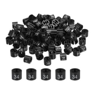 Riidepuu suurusemärgised, mustad (150tk, s. 34)