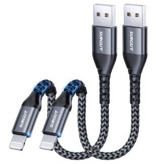 iPhone Lightning laadimiskaabel (2tk, 15cm)