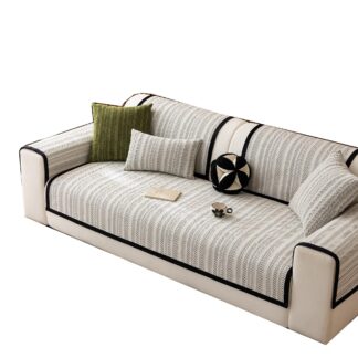 Veekindel ja libisemiskindel diivanikate, must (70x210cm)