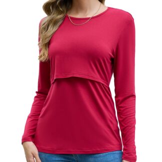 Hingav imetamissärk, bordoopunane (XL)