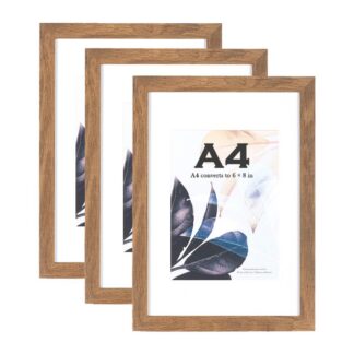 Puidust pildiraamid, pruun (3tk, A4)