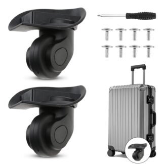 Kohvri asendusrataste komplekt, must (2tk)