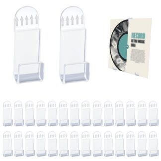 Vinüülplaatide seinahoidikud, läbipaistvad (30tk)