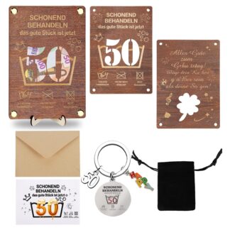 Rahakingituse pakend, naljakas, 50. sünnipäevaks