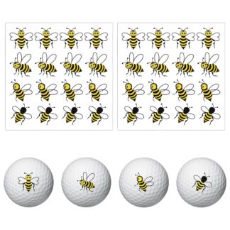 Mesilasega golfimarkerid ja kleepsud, kollane (32tk)