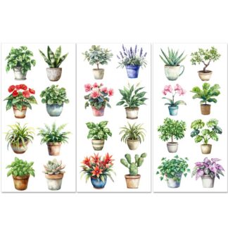 Rohelised siirdepildid käsitööks (30x15cm), 3 lehte