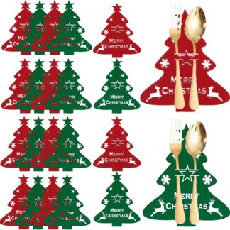 Jõuluteemalised söögiriistade hoidikud, vildist (12tk)