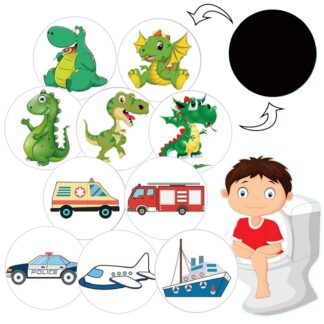 Värvi muutvad potitreeningu kleepsud (10tk)