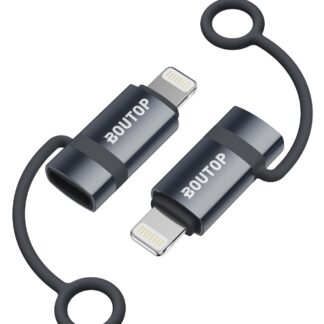 USB-C ja Lightning adapter, tumehall (2tk, 36W)