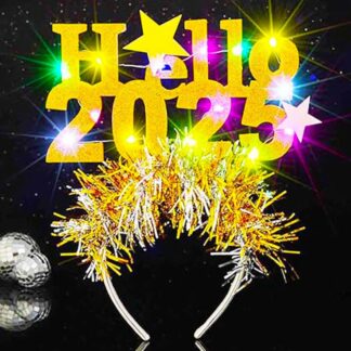 LED jõuluteemaline peavõru, kuldne