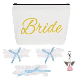 Pruudi aksessuaaride komplekt, pitsiga