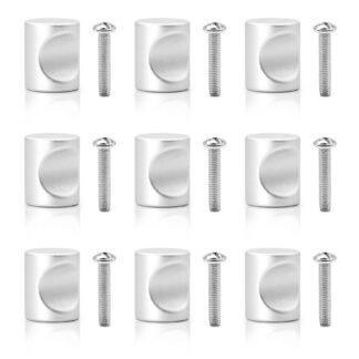 Ümmargused mööblinupud, hõbedased (9tk)