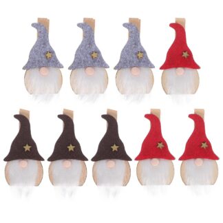 Päkapikkudega dekoratiivsed pesulõksud (9tk)