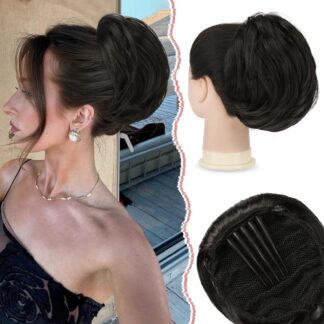 Krunni-juuksepikendus, must