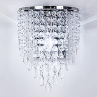 Seinalamp kristallidega (ei ole päris kristall), kroomitud