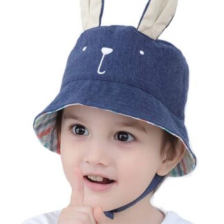 Suvine beebimüts jänese kõrvadega, sinine (46cm)